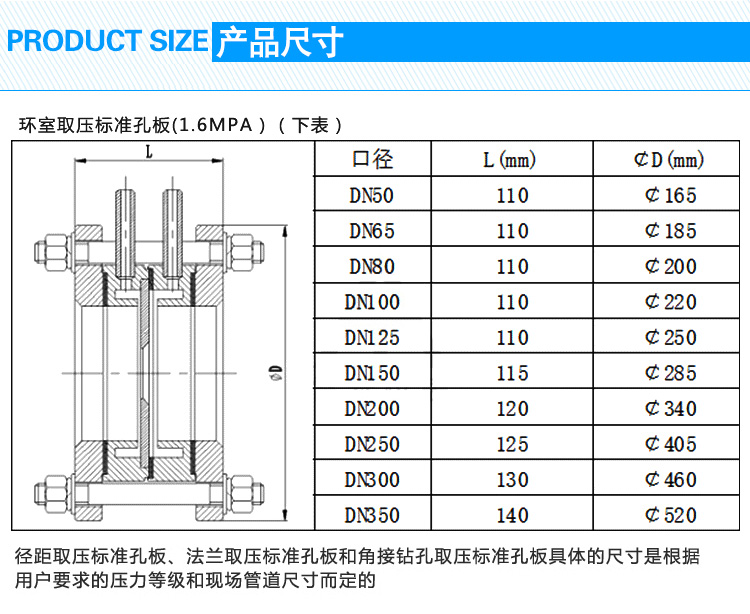 孔板差压流量计