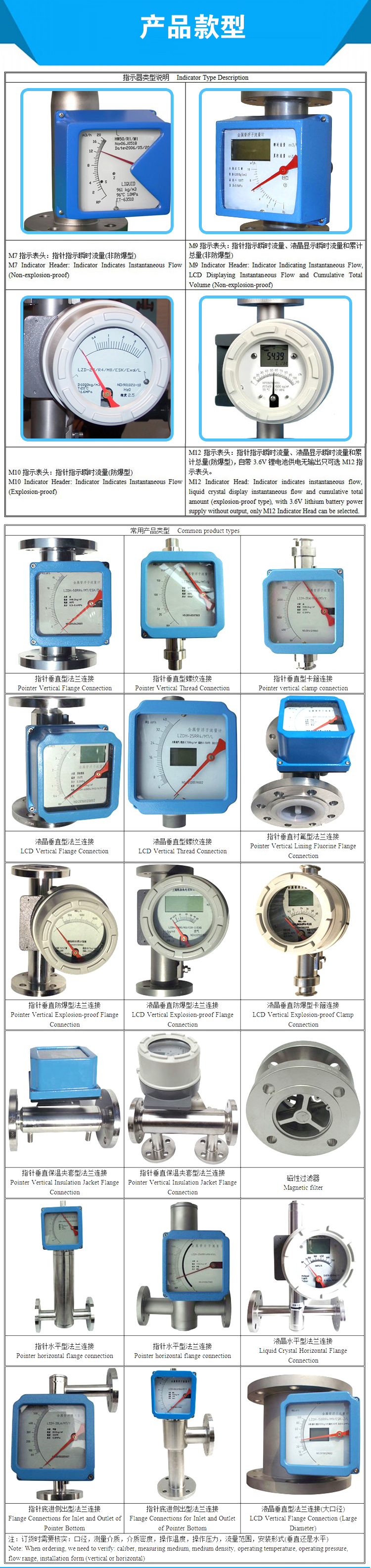 金属管浮子流量计